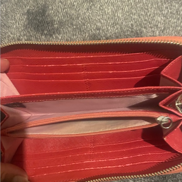 Coach Tan and Pink Signature Wallet - Picture 2 of 4